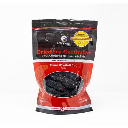Sea Cucumber 340 g round football cut front pouch
