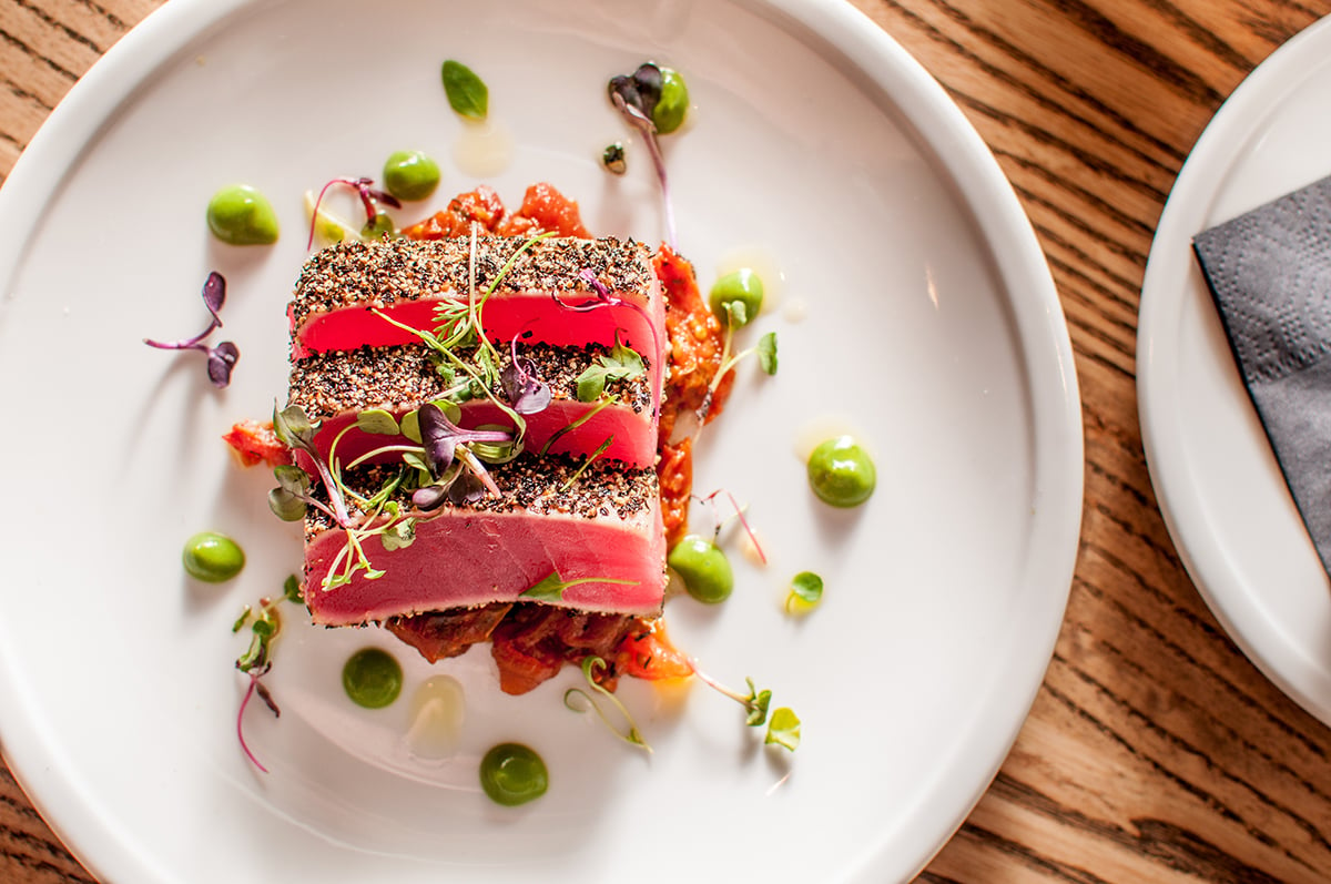 Healthy plate of Tuna