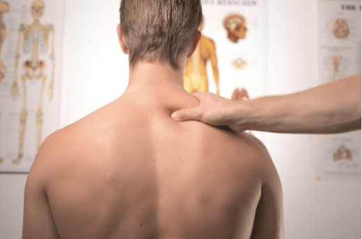 Can Stress Cause a Stroke: Image of a man's shoulder