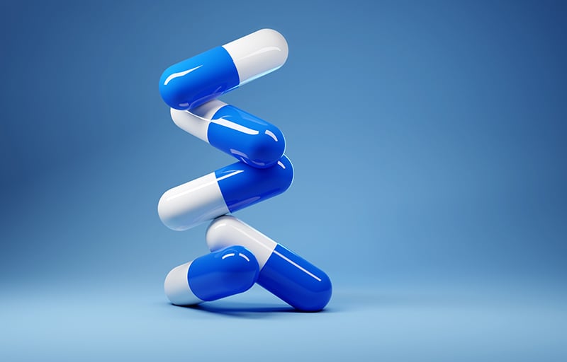 Pills in capsule form