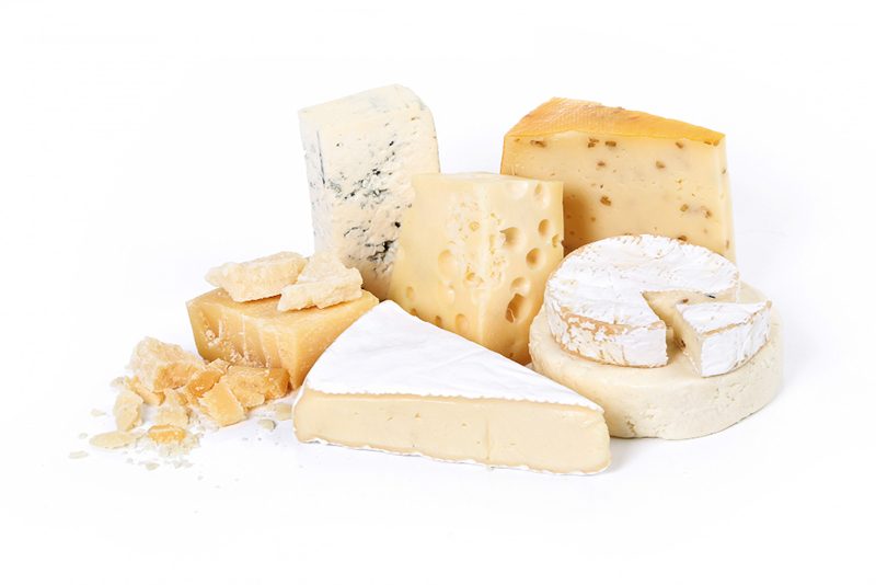 Calcium rich cheeses