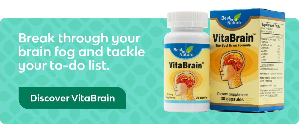 Vitabrain - Brain Support Supplement Advertisement