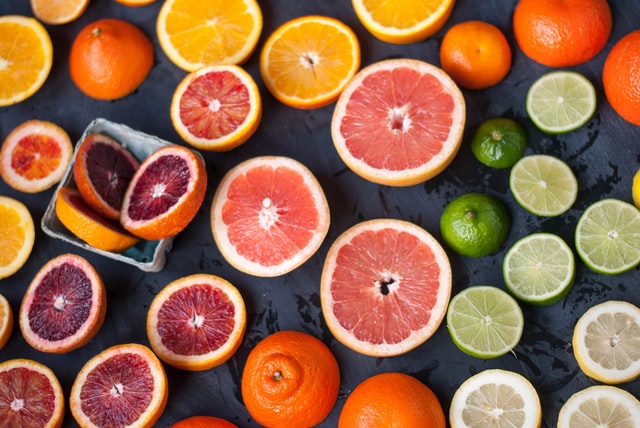 heart healthy snacks: citrus fruits